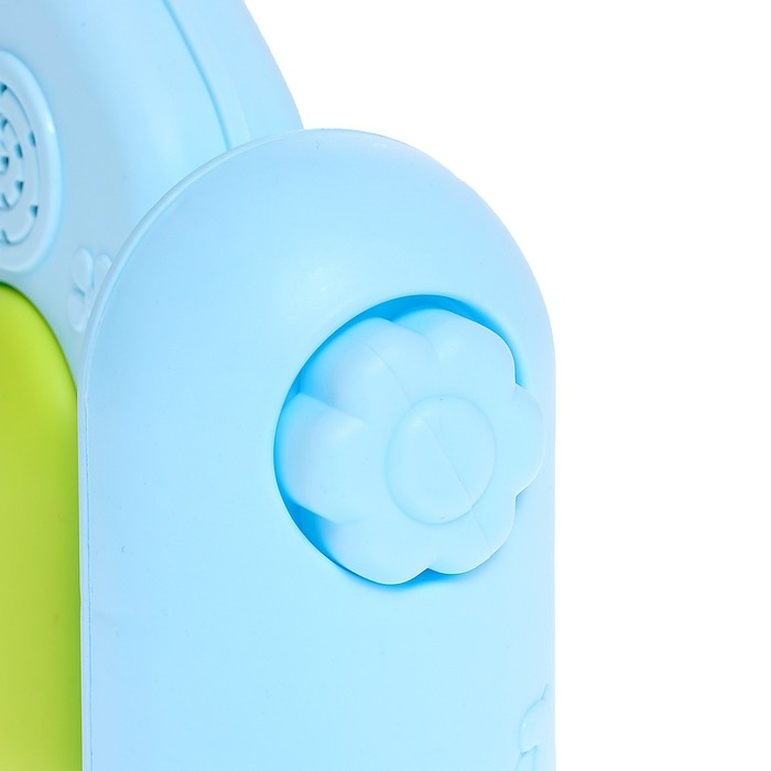 Музыкальный развивающий коврик с пианино, русская озвучка, свет, цвет голубой Музыкальный развивающий коврик с пианино, русская озвучка, свет, цвет голубой