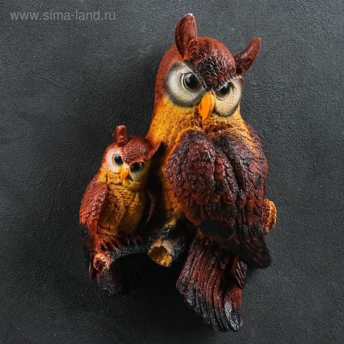 Подвесной декор  Подвесной декор "Две совы" 31х20х8см