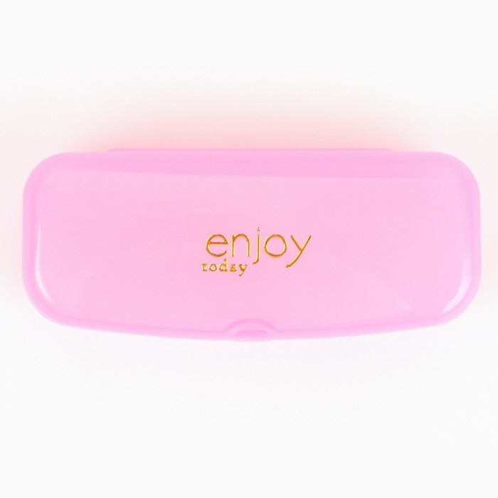 Футляр для очков Enjoy, розовый, 15,5 х 5,2 х 3,5 см Футляр для очков Enjoy, розовый, 15,5 х 5,2 х 3,5 см