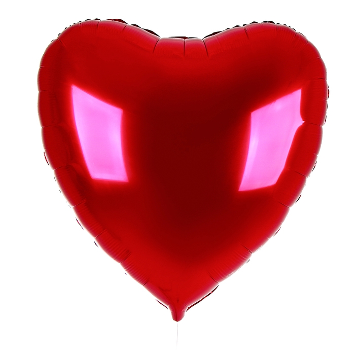 Воздушный шар фольгированный 31 Воздушный шар фольгированный 31" «Сердце», фуксия, набор 50 шт.