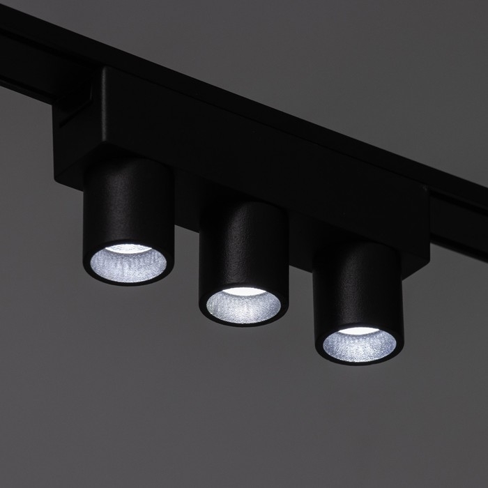 Светильник трековый ULTRA Светильник трековый ULTRA "Три бочонка" LED 6Вт 3000K-5700К CRI90 черный 12,2х2,6х5,5см