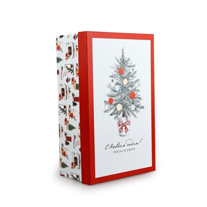 Коробка подарочная «Уютного нового года», 32,5 х 20 х 12,5 см, Новый год