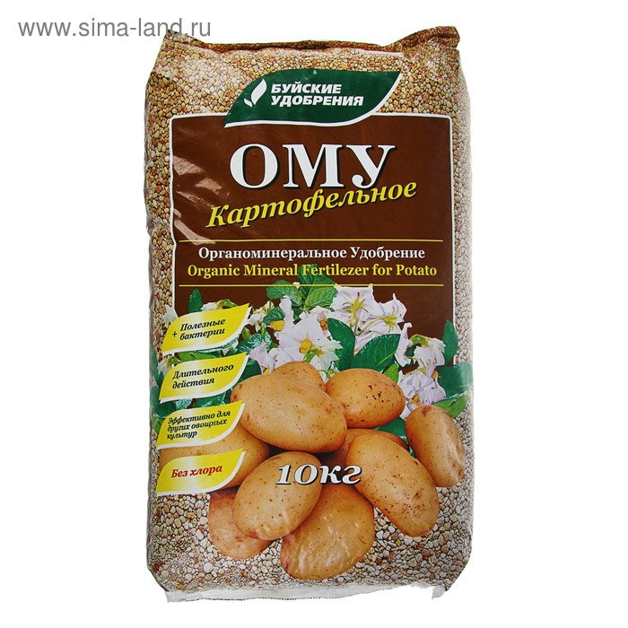 Удобрение органоминеральное  Удобрение органоминеральное "Буйские удобрения", картофельное, 10 кг