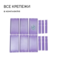 Клумба оцинкованная, d = 60 см, высота бортика 15 см, сиреневая, Greengo