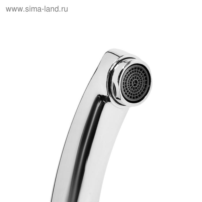 Излив для смесителя ZEIN  Излив для смесителя ZEIN "Утка", 3/4", по оси 14.5 см, нерж. сталь, аэратор пластик