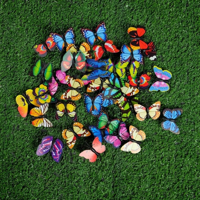 Штекер Штекер "Бабочка Шарлин" 3х4см/30см, набор 30шт, МИКС