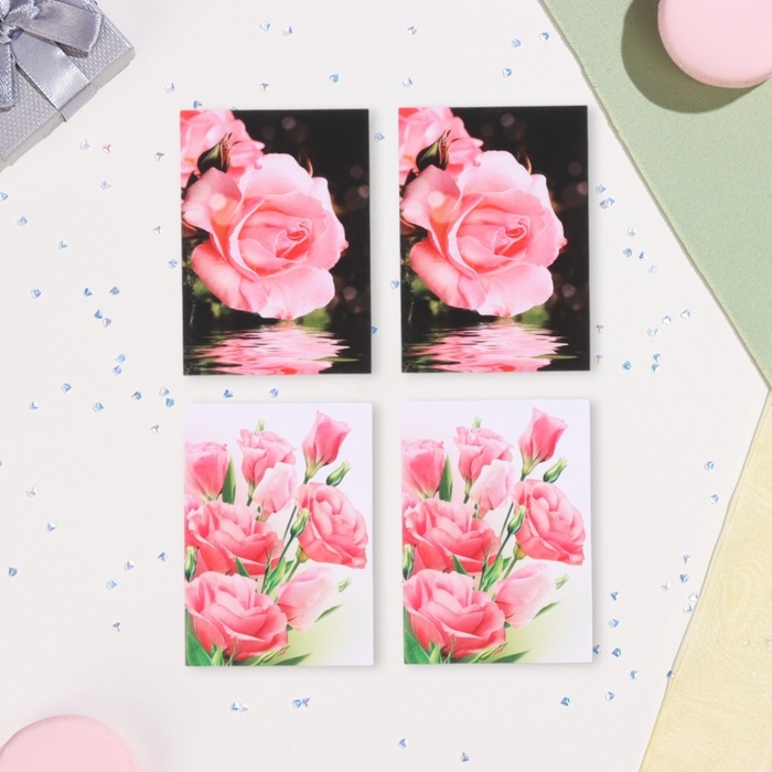 Набор мини-открыток  Набор мини-открыток "Пожелания - 3" ромашка, 40 штук, 5 х 7 см