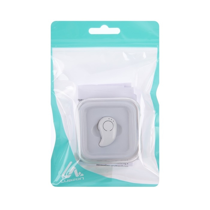 Наушник беспроводной Luazon RX-3, микрофон, АКБ 50 мАч, белые Наушник беспроводной Luazon RX-3, микрофон, АКБ 50 мАч, белые