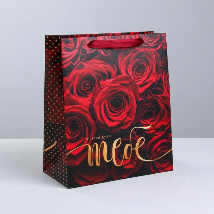 Пакет подарочный ламинированный вертикальный, упаковка, &laquo;Это всё тебе&raquo;, ML 23 х 27 х 11.5 см