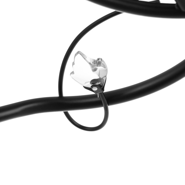 Люстра Люстра "Мона" 3х60Вт Е27 Хром, чёрный 47х47х28см