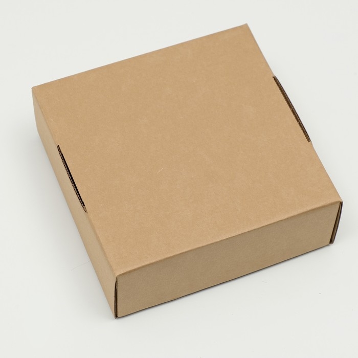 Коробка самосборная, крафт, бурая, 16 х 16 х 6 см Коробка самосборная, крафт, бурая, 16 х 16 х 6 см