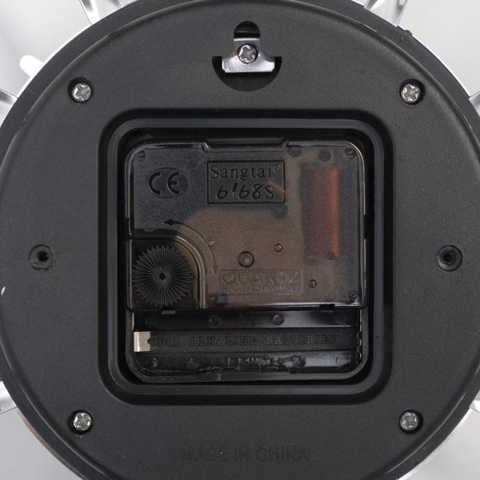 Часы настенные, серия: Кухня, Часы настенные, серия: Кухня, "Вилки, ложки, поварешки", плавный ход, d-13 см, 30 х 30 см