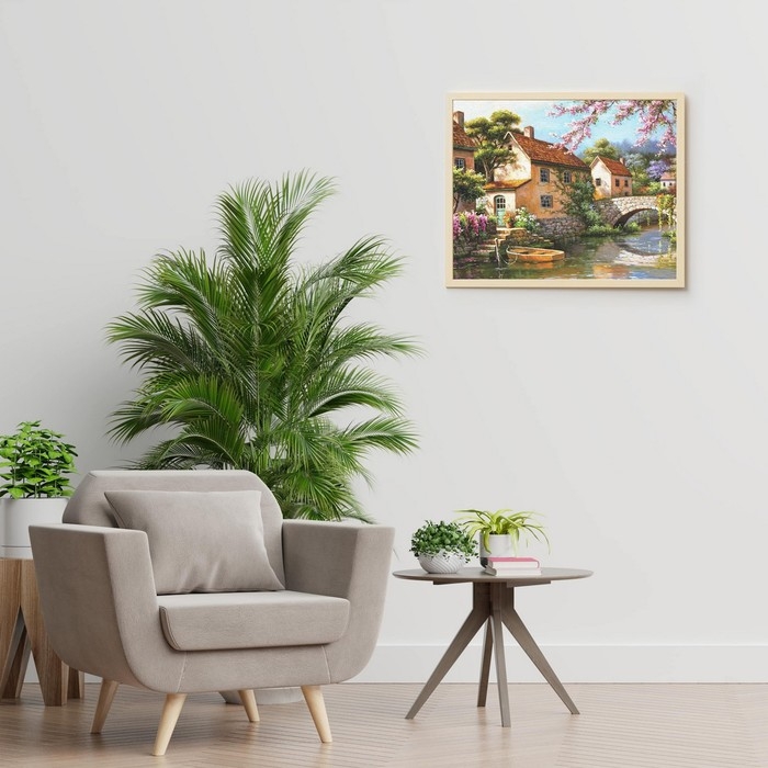 Картина по номерам «У канала», 40 × 50 см, 24 цвета Картина по номерам «У канала», 40 × 50 см, 24 цвета