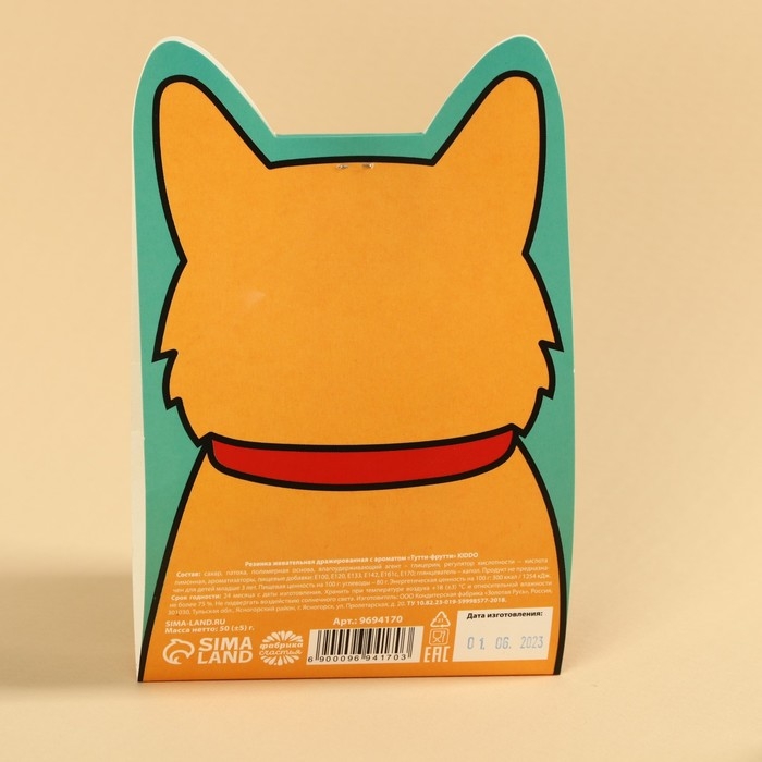 Жевательная резинка &laquo;Кто тут хороший мальчик?&raquo;, вкус: тутти-фрутти, 50 г.