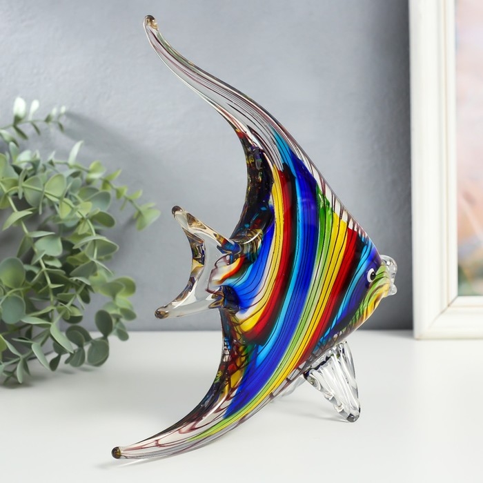 Сувенир стекло Сувенир стекло "Рыбка клоун" под муранское стекло 22х7х25 см