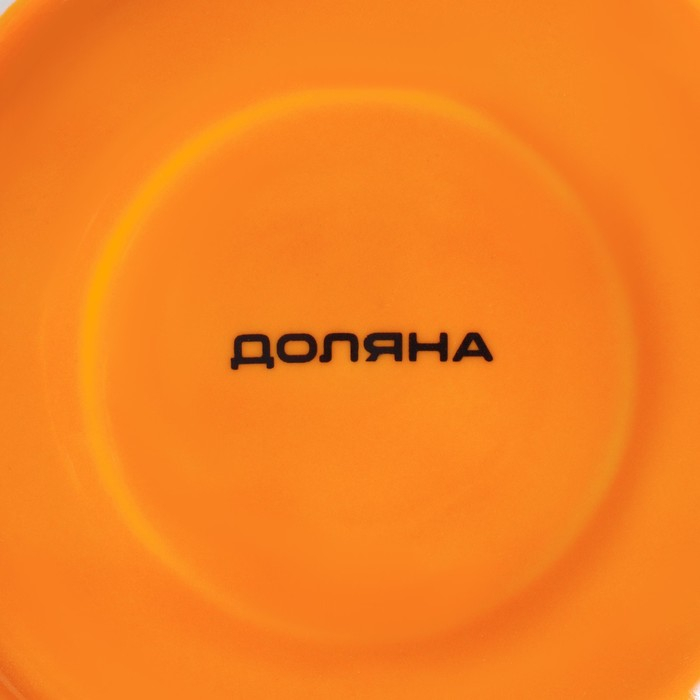 Чайная пара фарфоровая Доляна «Вивьен», 2 предмета: чашка 200 мл, блюдце d=15 см, цвет оранжевый Чайная пара фарфоровая Доляна «Вивьен», 2 предмета: чашка 200 мл, блюдце d=15 см, цвет оранжевый