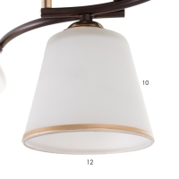 Люстра 2176/3 E27 40Вт кофе-золото 50х26х22 см BayerLux