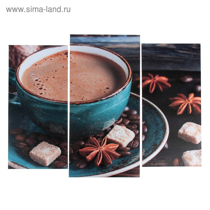 Модульная картина  Модульная картина "Капучино"  (2-25х52; 1-30х60) 60х80 см