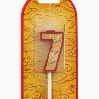 Свеча для торта &laquo;Пламя. Цифра 7&raquo;