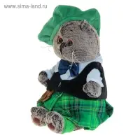 Мягкая игрушка "Басик в шотландском костюме"