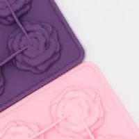 Форма для кондитерских украшений Доляна &laquo;Розочки&raquo;, силикон, 20.7&times;14.3&times;1.3 см, 12 ячеек, МИКС