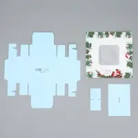 Коробка под 4 конфеты &laquo;С Новым годом&raquo;, 10.5&times;10.5&times;3.5 см