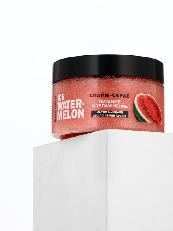 Скраб-слайм для тела Ice watermelon, питание и увлажнение, с ароматом арбуза, 250 г, PICO MICO Скраб-слайм для тела Ice watermelon, питание и увлажнение, с ароматом арбуза, 250 г, PICO MICO