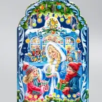 Подарочная коробка новогодняя &laquo;Новогодняя карусель&raquo;, фигурная, 160&times;75&times;260 см