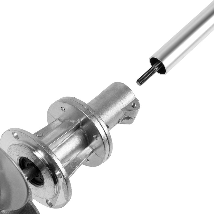 Насадка на триммер ТУНДРА, лодочный мотор, посадочное место 26 мм, шкив 9 зубьев