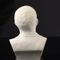 Бюст В.И. Ленин, 11х9х8 см, натуральный, гипс