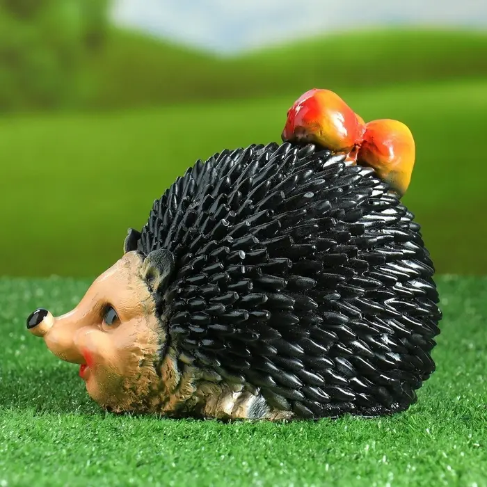 Садовая фигура из гипса &laquo;Еж с яблоками&raquo;, 14&times;19&times;16 см