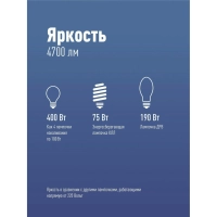 Лампа светодиодная Космос 50W E27 6500k хол.бел. HW