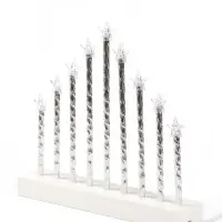 Фигура светодиодная "Рождественские звездочки" 5,4х26,5х24 см, 9 свечей LED мод. LN146
