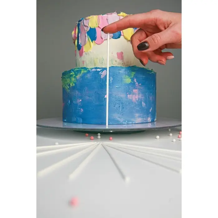 Палочки для кондитерских изделий, d=0.3 см, 15 см, набор 50 шт., бумага, белые