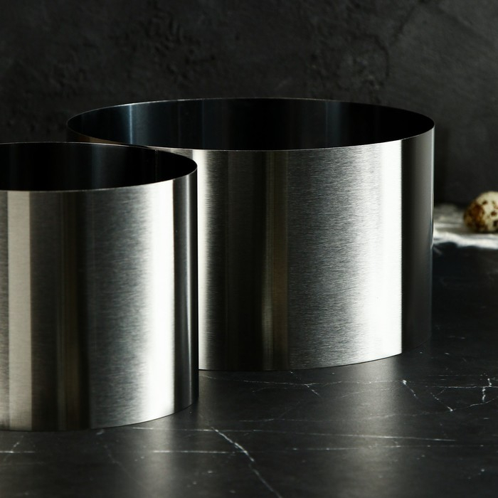 Набор форм для выпечки и выкладки «Круг», d-20, h-12 см, 2 шт Набор форм для выпечки и выкладки «Круг», d-20, h-12 см, 2 шт