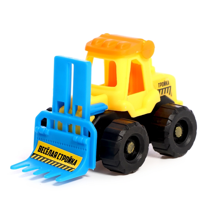 Набор тракторов «Весёлая стройка», инерционные, в наборе 6 шт., цвет МИКС Набор тракторов «Весёлая стройка», инерционные, в наборе 6 шт., цвет МИКС