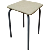 Табурет квадратный STRONG (титан-бежевый) 41418