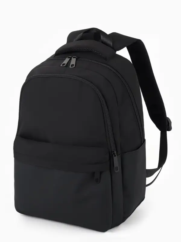 Рюкзак, 27*14*39 см, 2 отд 3н/карм, Комби, Водонепрон. дно, черный