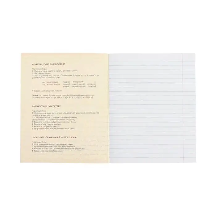 Тетрадь предметная Calligrata &laquo;Герб&raquo;, 48 листов в линию Русский язык, со справочным материалом, обложка мелованный картон, УФ-лак, блок офсет