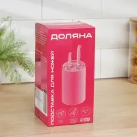 Подставка для ножей с наполнителем Доляна «Нежность», 22×11 см, цвет бежевый