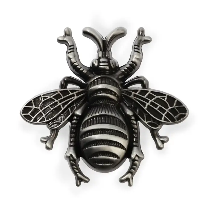 Ручка-кнопка CAPPIO PRO &laquo;Жук&raquo; 59&times;56 мм, цвет старинное серебро