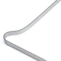 Кочерга с деревянной ручкой, рабочая длина - 50 см, ширина - 10 мм, толщина - 3 мм