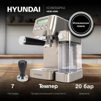 Кофеварка рожковая HEM-9999 серебристый
