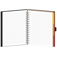 Бизнес-тетрадь Wisdom 8,А5,120л,148х205,3 разд,рез под руч,клет,рад1,0008