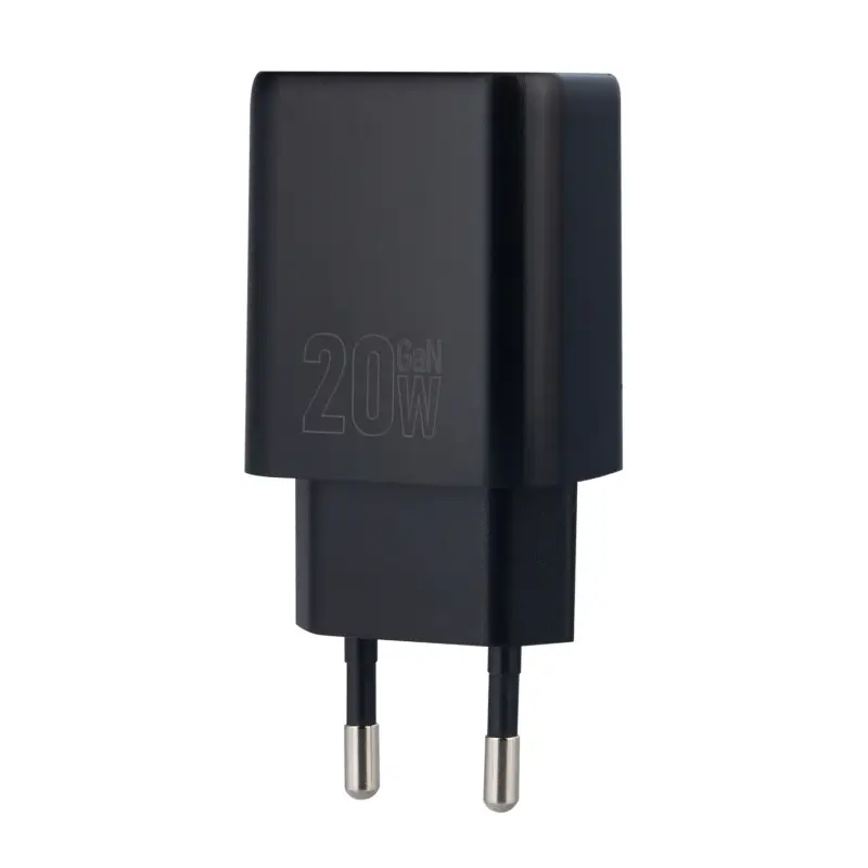 Переходник сетевого зарядного устройства на Type-C PD20W + USB QC3.0 N61 HOCO черный
