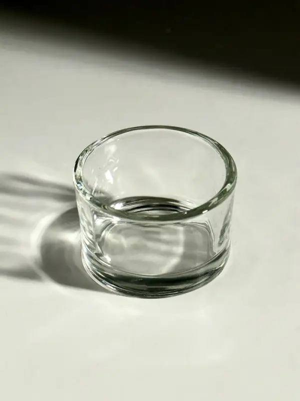 Стеклянный подсвечник на 1 свечу &laquo;Круглый&raquo;, прозрачный, 3.2&times;5&times;5 см