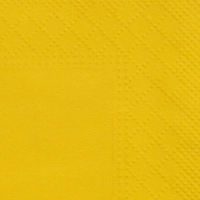 Салфетки бумажные 2 сл. 24х24 желтые 250 шт./уп