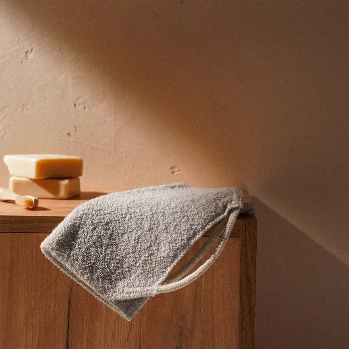 Мочалка - лента массажная SL Home &laquo;Ортика&raquo;, хлопок, 48&times;21 см, бежевая