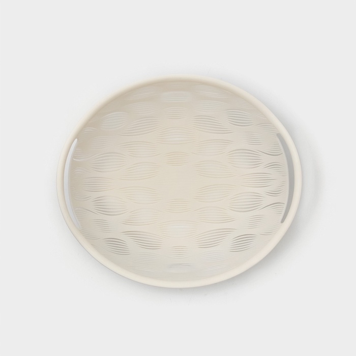 Фруктовница Доляна Sirenna, пластик, 20&times;22,5&times;5 см, белая