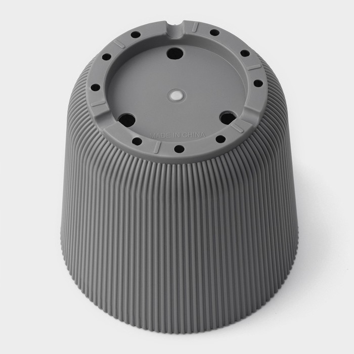 Горшок для цветов с поддоном, 15,5×16,5 см, цвет серый Горшок для цветов с поддоном, 15,5×16,5 см, цвет серый